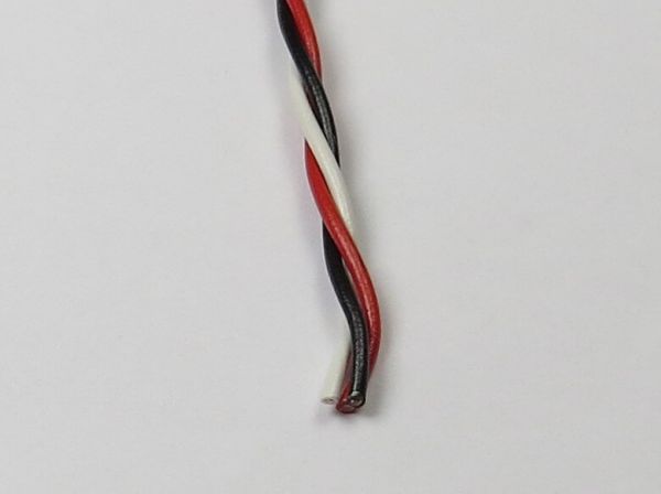 m silicone wire, 3-core, 0,35 qmm, super soft Futaba