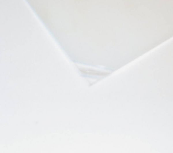 Polyester plaat duidelijk 0,5mm dikke ca.194 x 320 mm