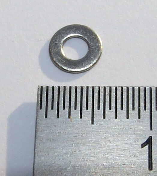 25 ringen voor M2,5 DIN125, Niro, A2 staal