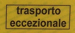 Sticker REFLEX waarschuwing "trasporto." van