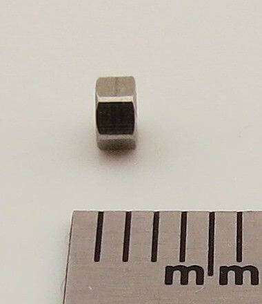 6 zeskantmoer M2,0 model VA (RVS) 25 piece SW 3,0mm H