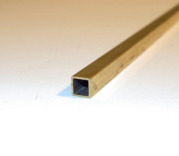Square tube MS63 6,0x6,0x0,3 mm 1m long 0,3mm wall thickness
