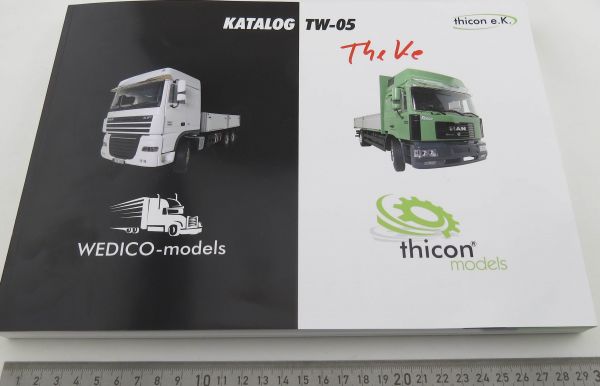Model building catalog, WEDICO / thicon, printed in color, 360 pages