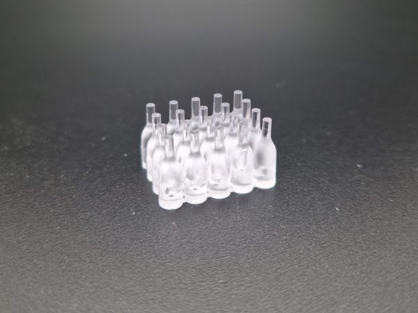 Bloque de botellas FineLine (20) 1:16, 15 mm de alto transparente