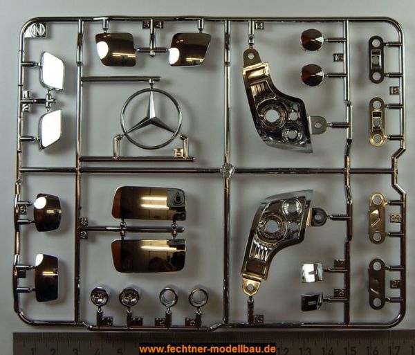 1 injection kit of parts N / W parts plastic chrome,