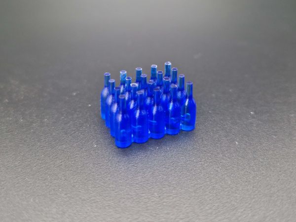 Bloc de bouteilles FineLine (20) 1:16, hauteur 15 mm bleu