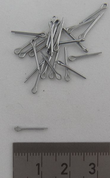 25 splints DIN94, galvanized. 1x8mm