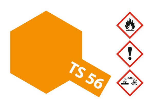 1x Sprühlack-Dose 100ml, Brillant-Orange, glänzend, TS-56
