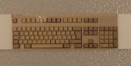 1 ile PC klavyesi, Alman katlara yayılacağı dışarı stiker