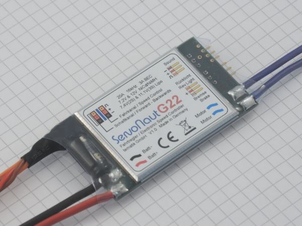 1x Servonaut G22 speed controller for trucks and functional model
