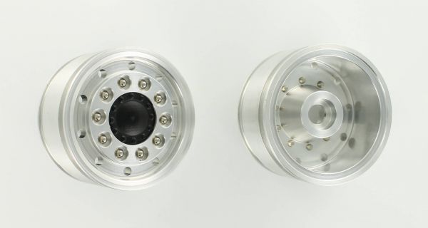 1x pair Alu Front wheel rim, round hole fit for Tamiya