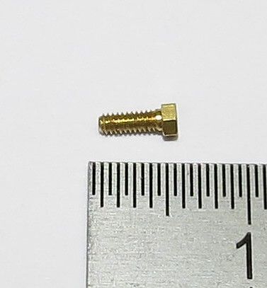 6-Kant model screw M1,4 x 4 brass SW 2,0mm addendum