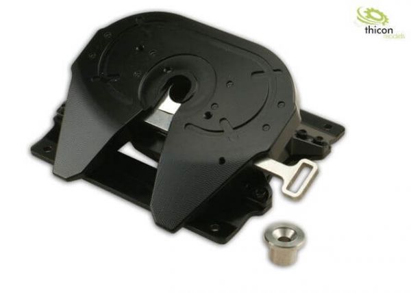 High-quality saddle plate with automatic locking and