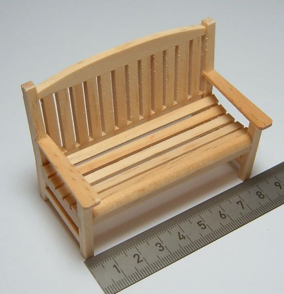 1x garden bench 8 cm wide, 60mm high 40mm deep. Wood,