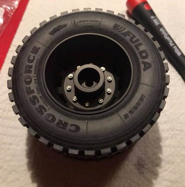 Euro-rim for all-round tires aluminum, black anodized