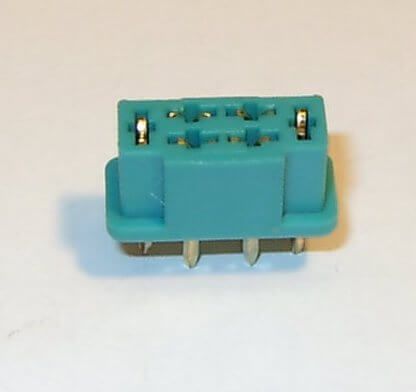 1 MPX high current socket, green, 6-pin original multiplex, 1