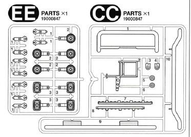 1 kit de pièces CC / EE pour Mercedes-Benz Actros 3363 GigaSpace