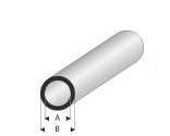 tubo redondo perfil de plástico 1 1,0x3,0mm 1m larga, blanca