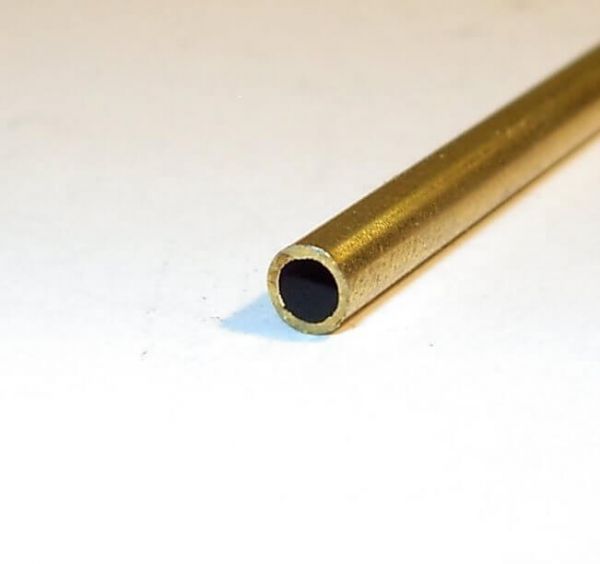 Brass tube MS63 6x1,5mm 3,0mm inside. CW508L, pull hard short