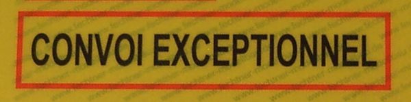 Sticker REFLEX warning "CONVOI EXC" from
