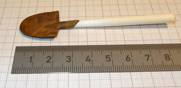 1 metal blade, rusty, long ca.8cm