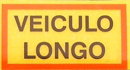 Sticker REFLEX warning "VEICULO LO" from