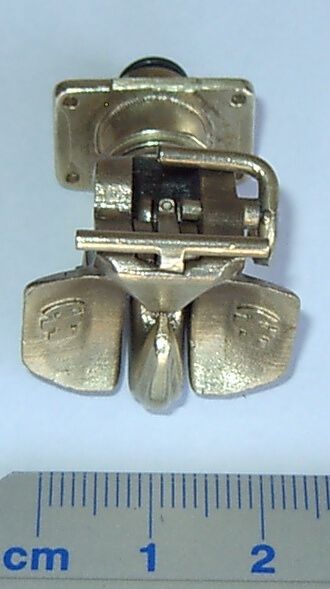 Heck coupling, brass, functional 1: 10, 1-Piece