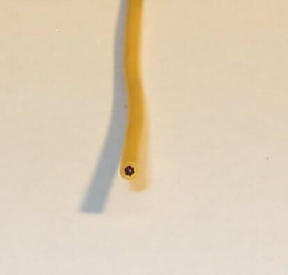 m Silikon-Litze, 0,50 qmm, gelb, extrem geschmeidig. 252 x