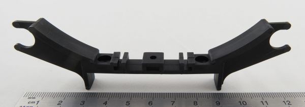 Supporting section for cylindrical tank, plastic. 1 piece in black. (