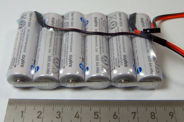 batería 1x con 6x Sanyo ENELOOP, células 7,2V 6 2000mAh