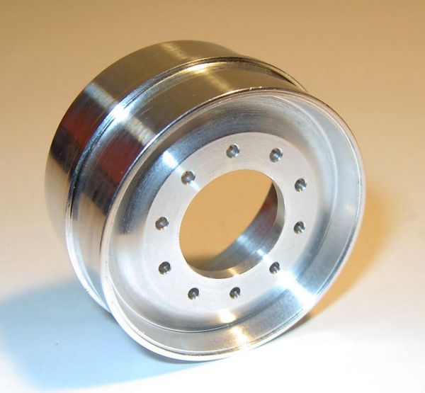 Aluminio Vorderachsfelge para neumáticos anchos sin agujeros externos