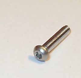 Round Head Screws with indoor 6kant M2 x 10 VA / Niro southwest 1,3mm