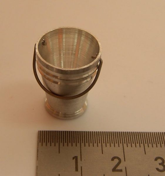 1 aluminum bucket, turned 15mm diameter (578503), 1 piece