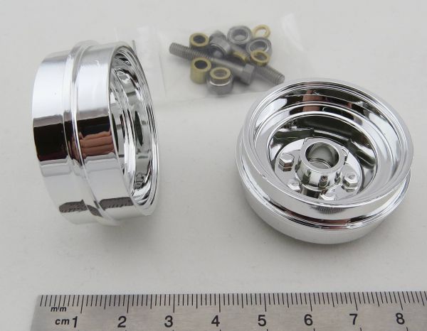 Wheels with ball bearings, stand. Front (2012)