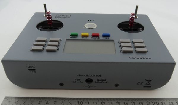 Transmitter HS-12, with cross sticks, color gray without track