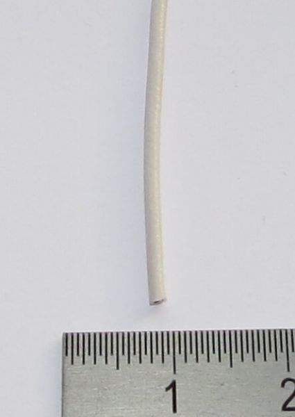 m cable de silicona, 0,25 mm², blanco, extremadamente suave. 130 x