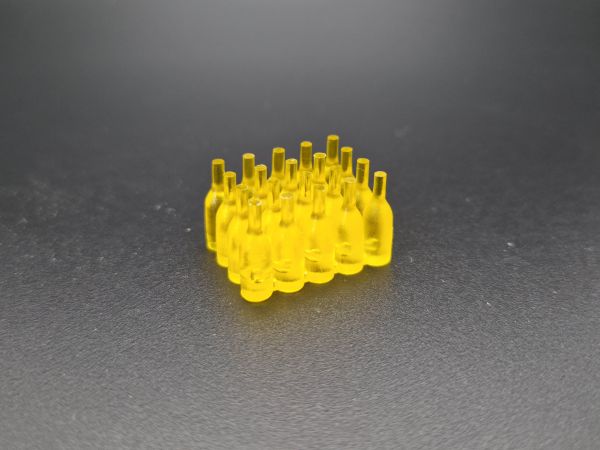 Bloc de bouteilles FineLine (20) 1:16, hauteur 15 mm jaune