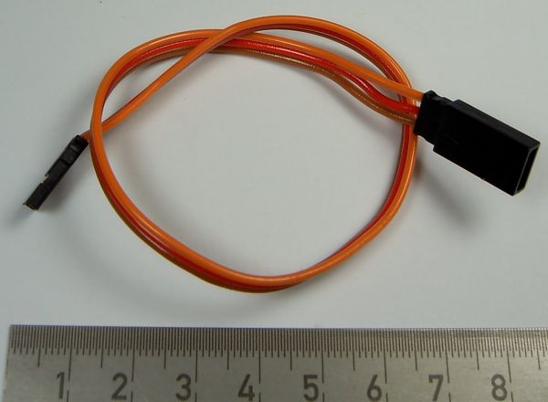 1 Servo uzatma kablosu, PVC, düz, uzun 25cm
