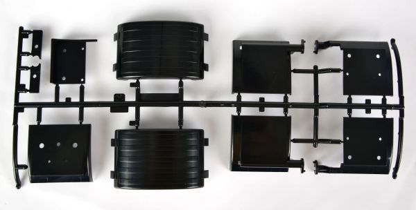 1 Spritzguss-Teilesatz Y-Teile, schwarz. Für Scania 620 vo