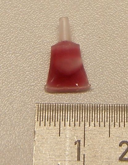 1x Microtube, screw adhesive, red, detachable. Viscous in
