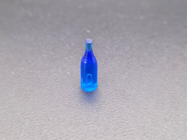 FineLine enkele fles 1:16, 15 mm hoog, blauw