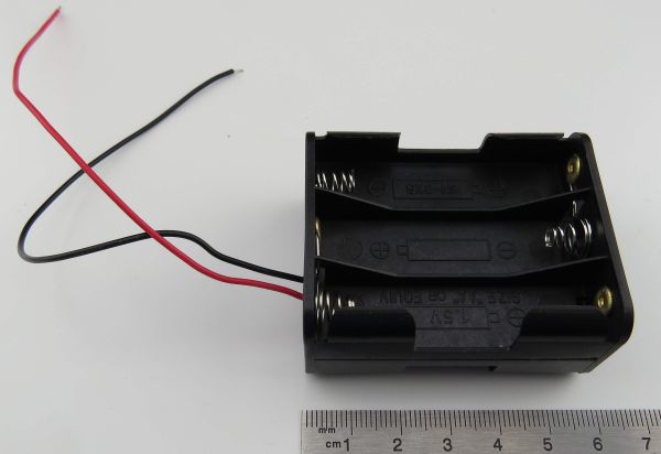 Battery holder, AA, 6pcs, 2x3 2x3 back to back