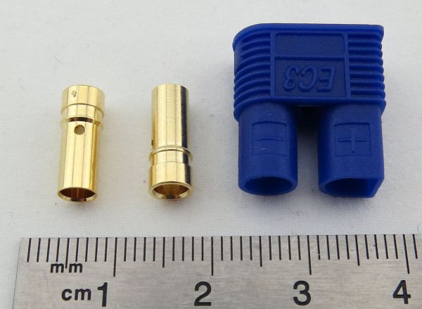 1x EC3 Gold Jack. 3,5mm gold socket, solderable. Max. 4qmm (AWG1