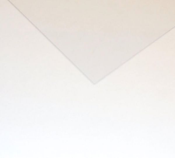 1 Polystyrene panel 2,0mm, white, approximately 200 330 mm x