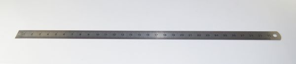 1x metal ruler, stainless steel, flexible. 300mm. With