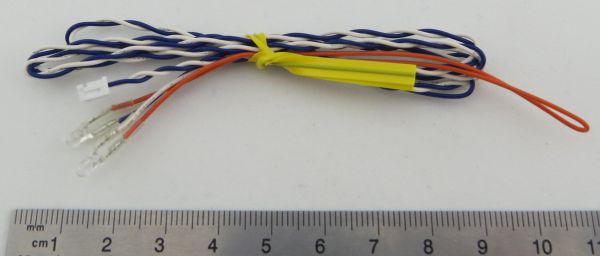 1x-positielichten voor MFC-0x. Kabel met 2x LED, wit