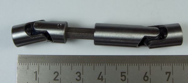 Doppel-Kardangelenk 10mm Durchmesser, Gesamtlänge