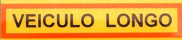 Sticker REFLEX warning "VEICULO LO" from