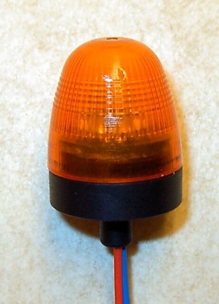 Beacon, orange, and with integrated electronics