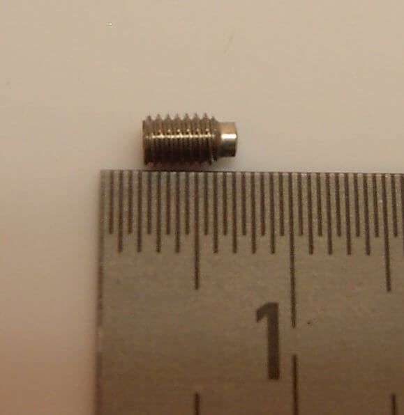 Set screw A2 M3x5mm with cones, Allen, DIN915